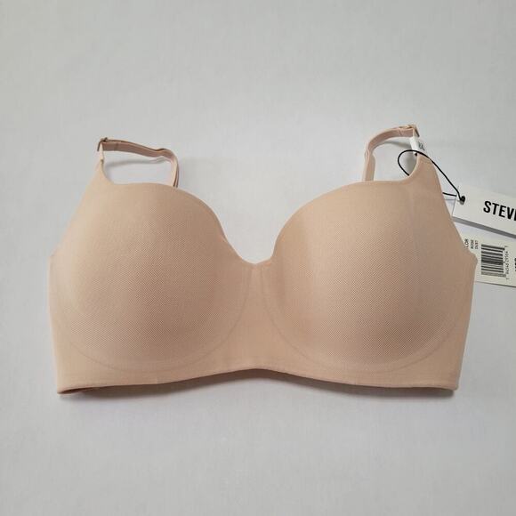 Steve Madden Mesh Balconette Bra SM11851 Rose Dust NWT Size 32DD - Picture 2 of 7